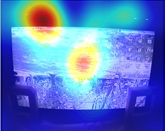 平板电视机板振动的声像图